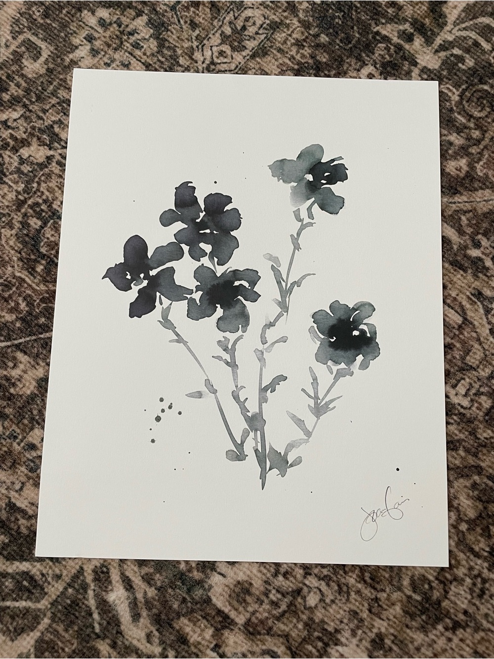 Magnolia Joanna Gaines
 floral flower art print 
“Gabrielle”
11 x 14